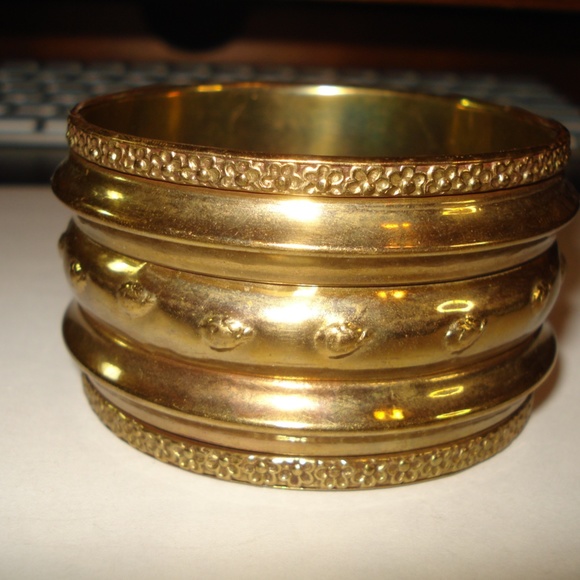 Carol For Eva Graham Brass Bangle Bracelet  India - Picture 1 of 4